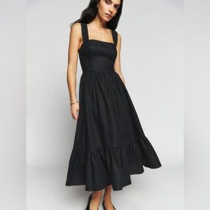 NWT Reformation Rowen Linen Dress in Black 🖤